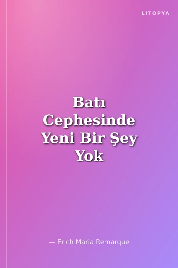 Batı Cephesinde Yeni Bir Şey Yok (Rusça)