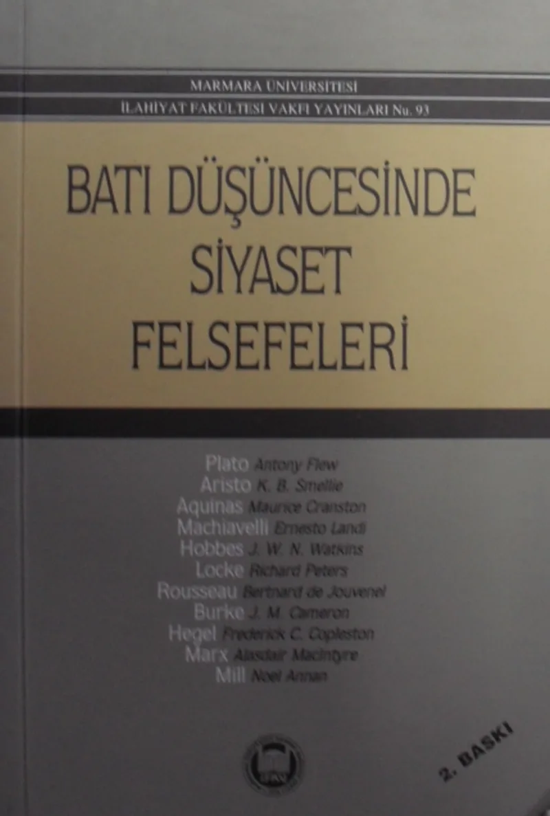 Batı Düşüncesinde Siyaset Felsefeleri / 41-C-19