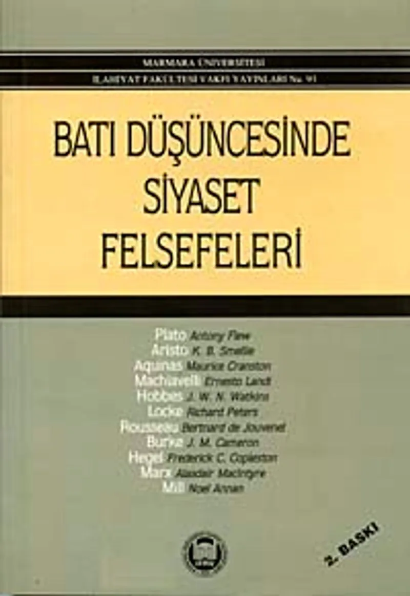 Batı Düşüncesinde Siyaset Felsefesi