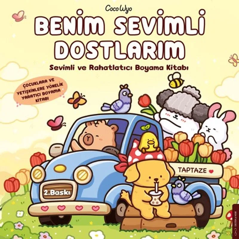 Benim Sevimli Dostlarım Sevimli ve Rahatlatıcı Boyama Kitabı