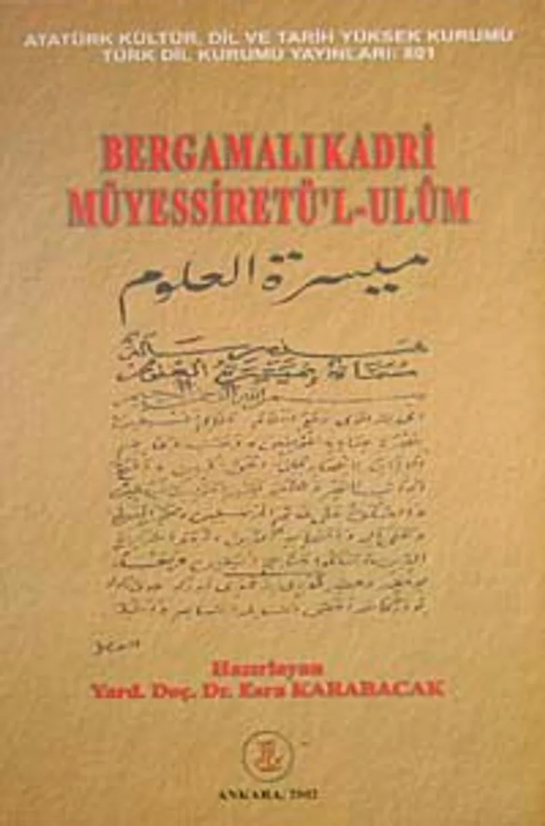 Bergamalı Kadri Müyessiretü'l-Ulum