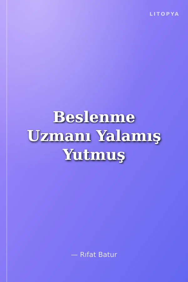 Beslenme Uzmanı Yalamış Yutmuş