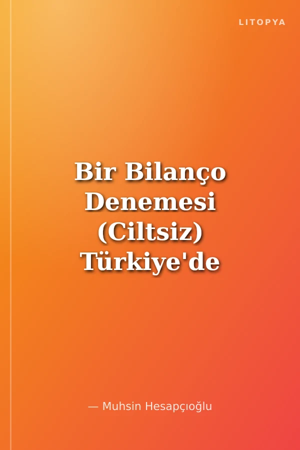 Bir Bilanço Denemesi (Ciltsiz) Türkiye'de Eğitim Bilimleri