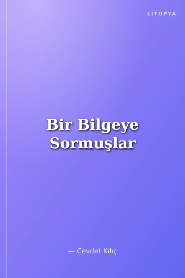 Bir Bilgeye Sormuşlar