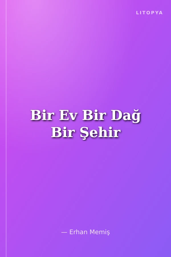 Bir Ev Bir Dağ Bir Şehir