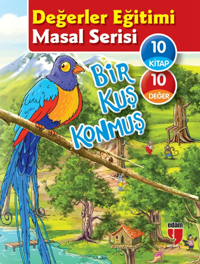 Bir Kuş Konmuş Değerler Eğitimi Masal Serisi (10 Kitap)