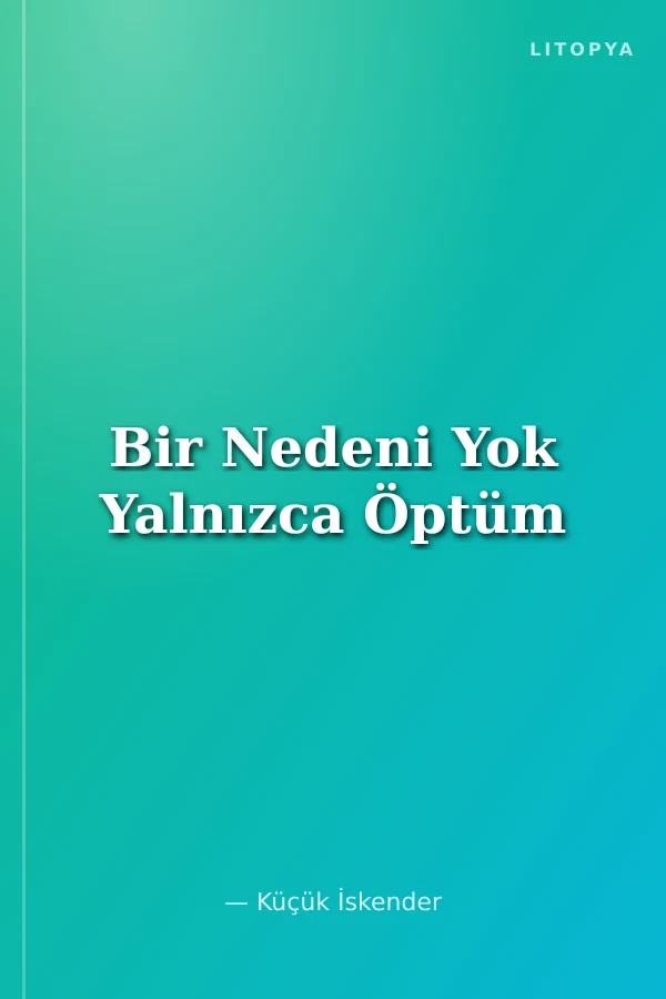 Bir Nedeni Yok Yalnızca Öptüm