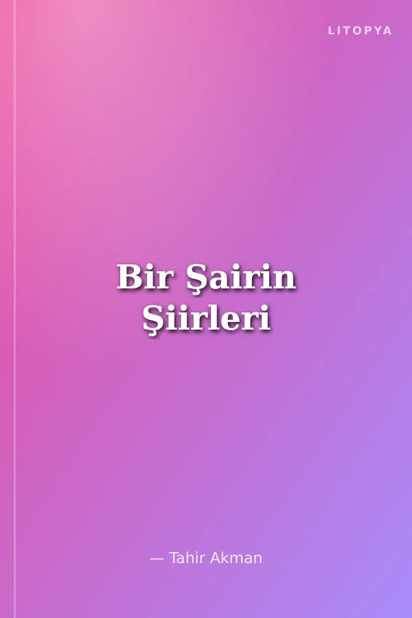 Bir Şairin Şiirleri