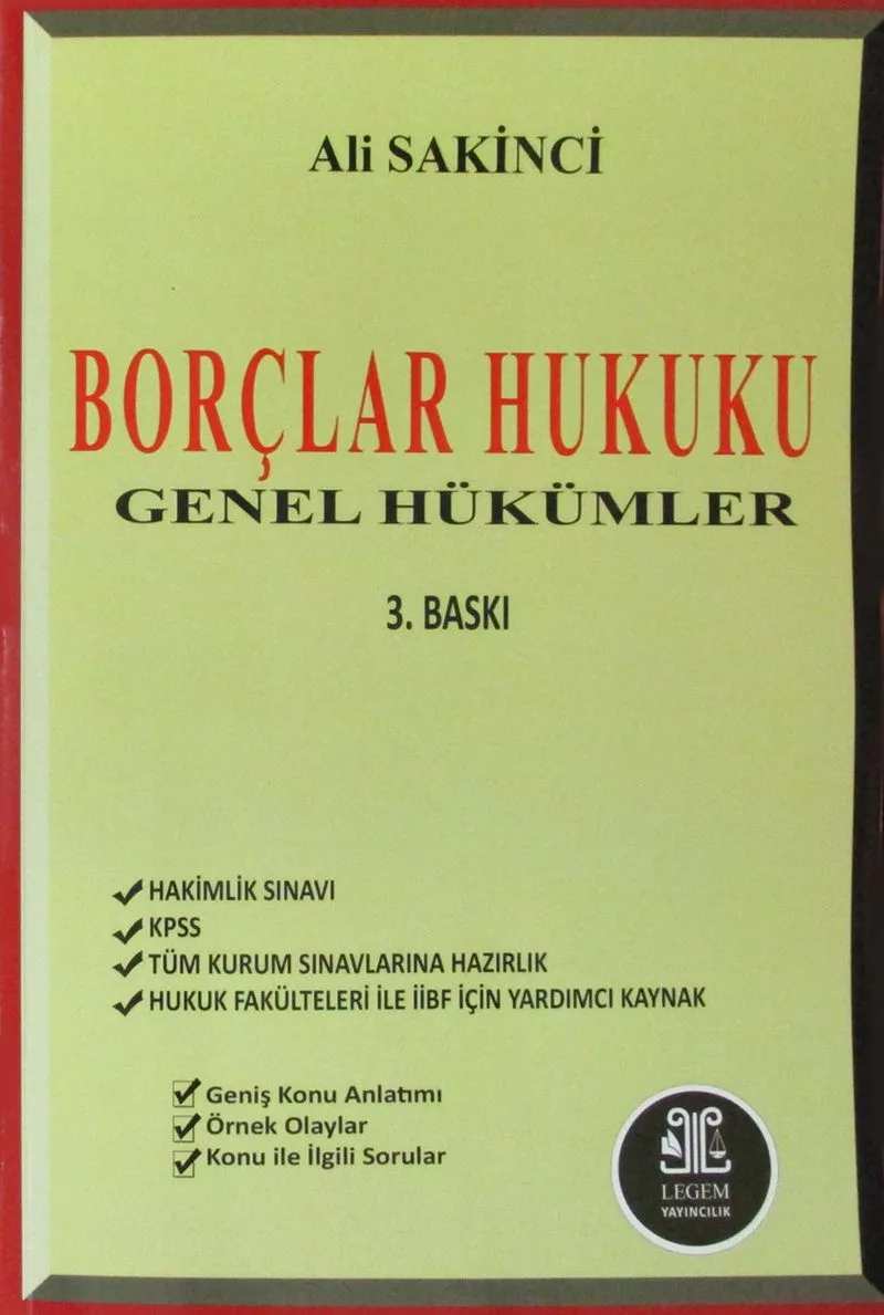Borçlar Hukuku Genel Hükümler