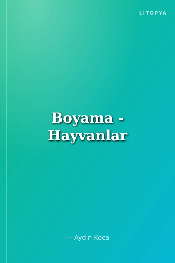 Boyama - Hayvanlar