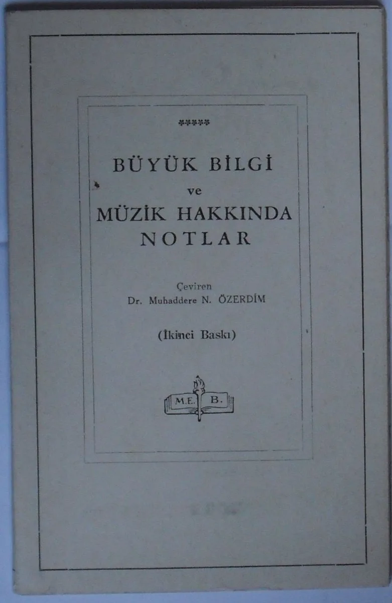 Büyük Bilgi ve Müzik Hakkında Notlar 6-F-31