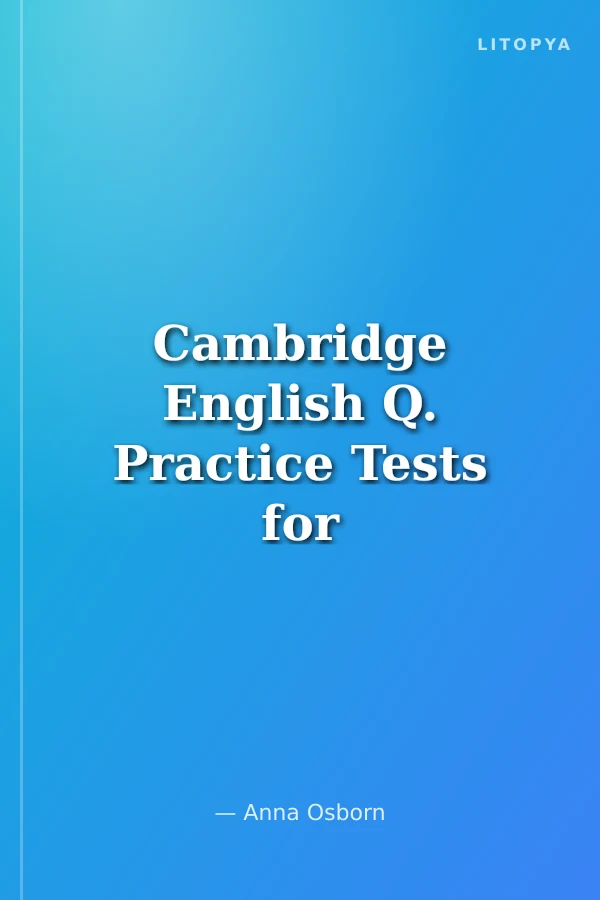 Cambridge English Q. Practice Tests for Pre A1 Starters (New Edition)