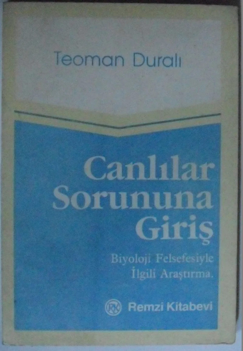 Canlılar Sorununa Giriş Kod: 10-I-2