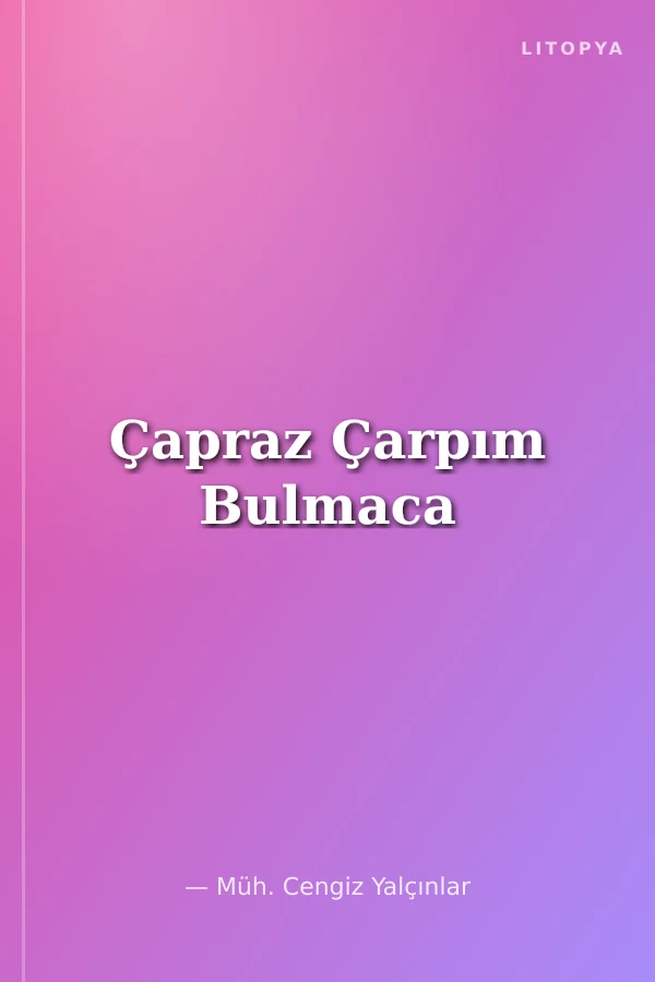 Çapraz Çarpım Bulmaca