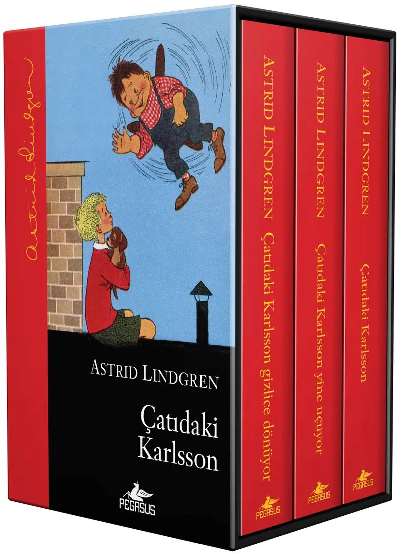 Çatıdaki Karlsson Serisi Kutulu Özel Set - (3 Kitap) &ndash; Ciltli