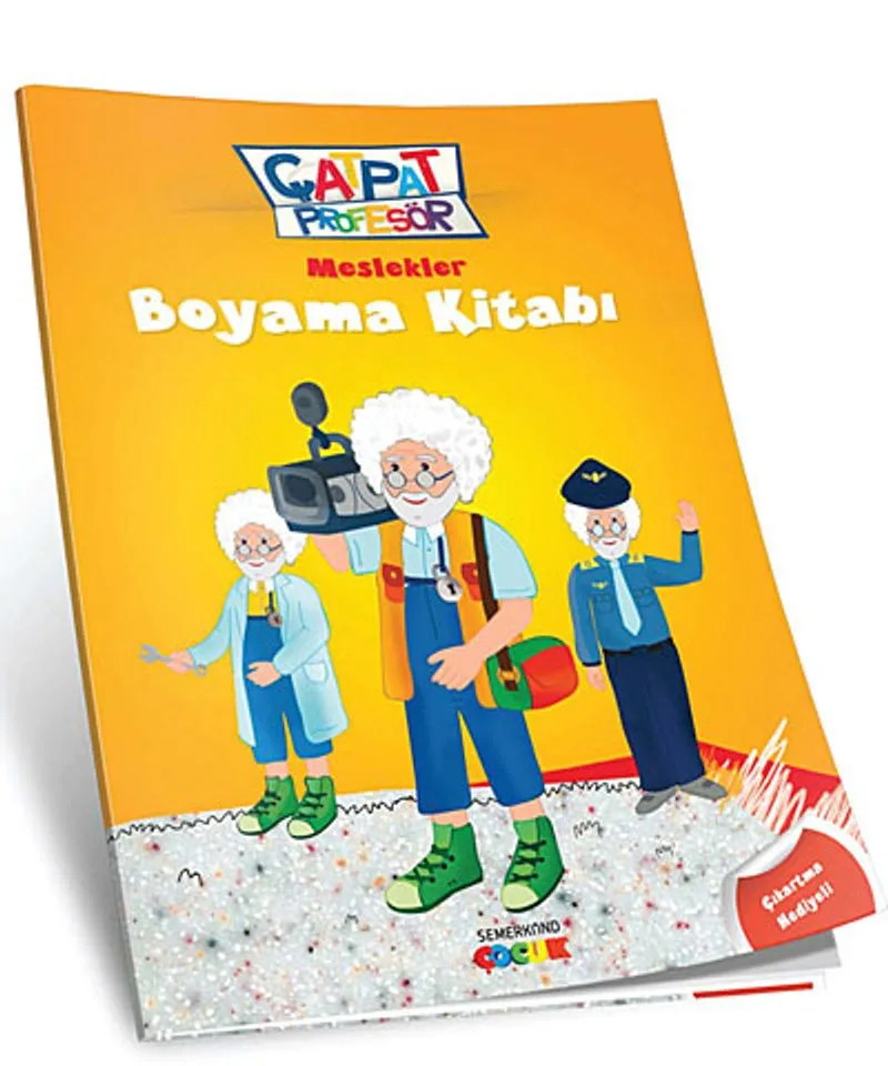 Çatpat Profesör / Meslekler - Boyama Kitabı