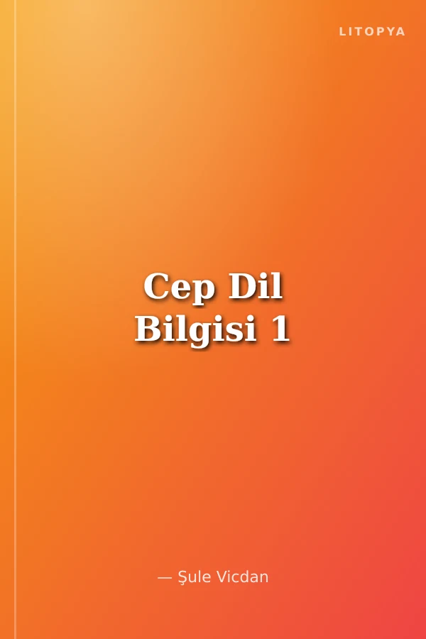 Cep Dil Bilgisi 1