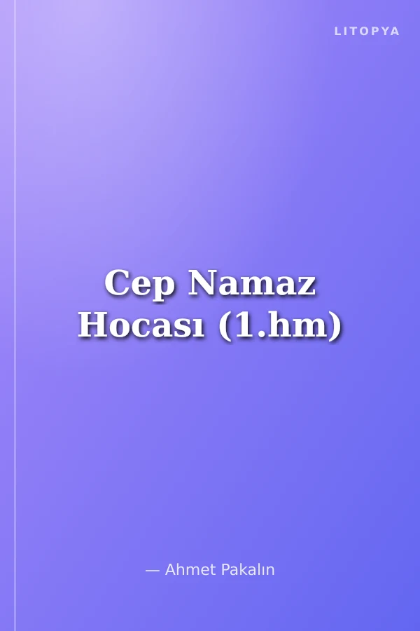 Cep Namaz Hocası (1.hm)