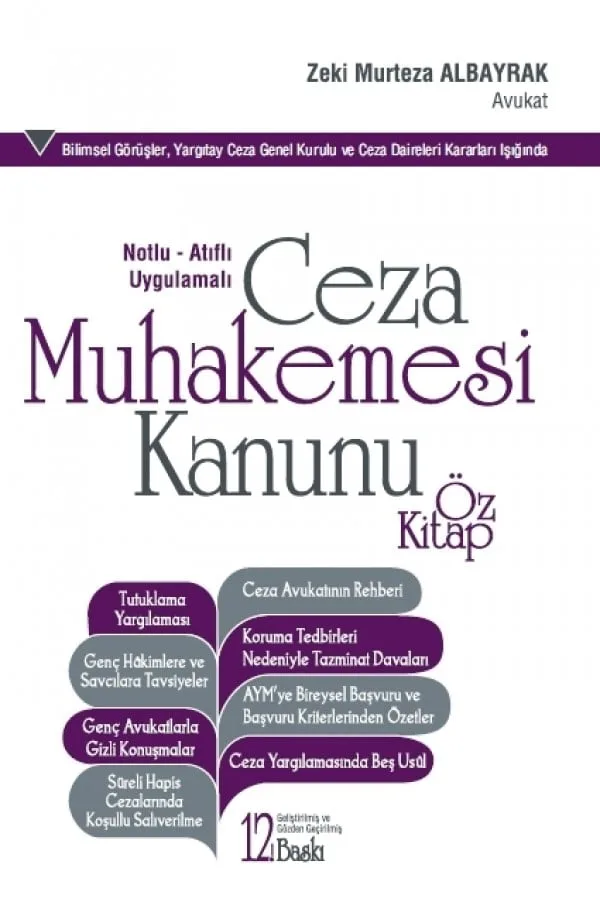 Ceza Muhakemesi Kanunu (CMK)-Öz Kitap