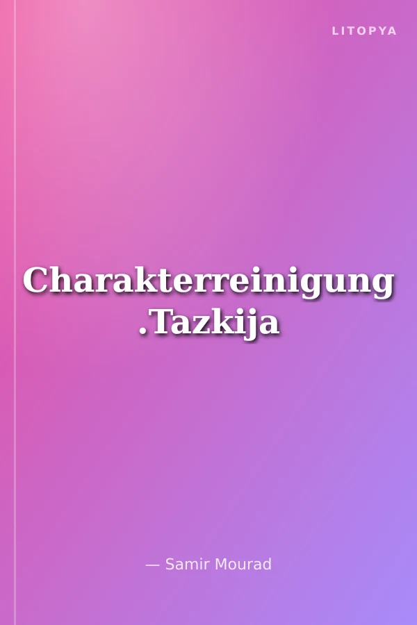 Charakterreinigung .Tazkija