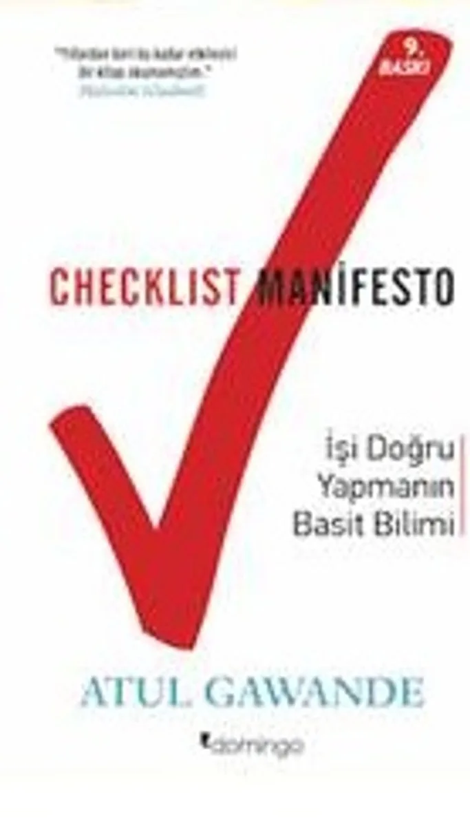 Checklist Manifesto İşler Nasıl Doğru Yapılır