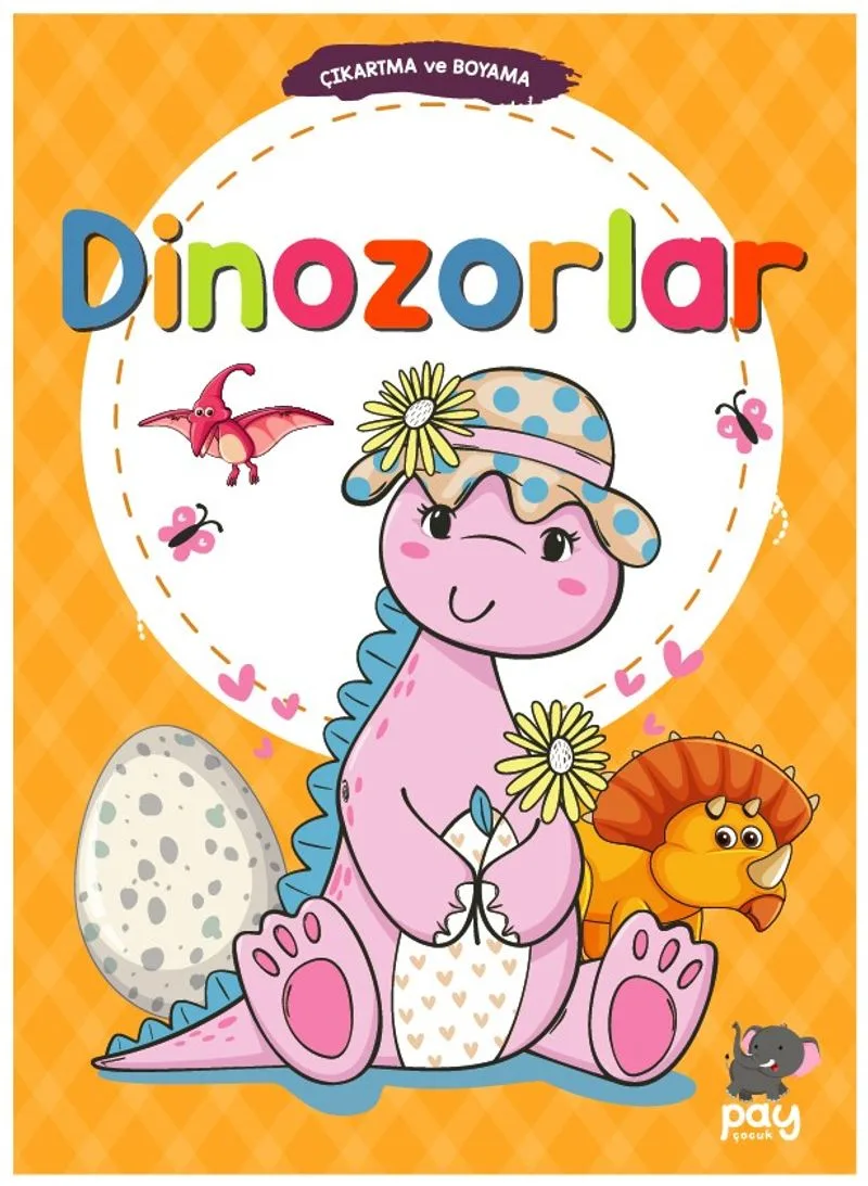 Çıkartma ve Boyama - Dinozorlar