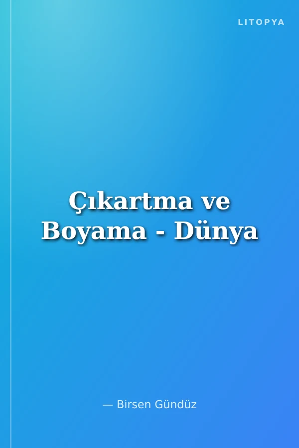 Çıkartma ve Boyama - Dünya