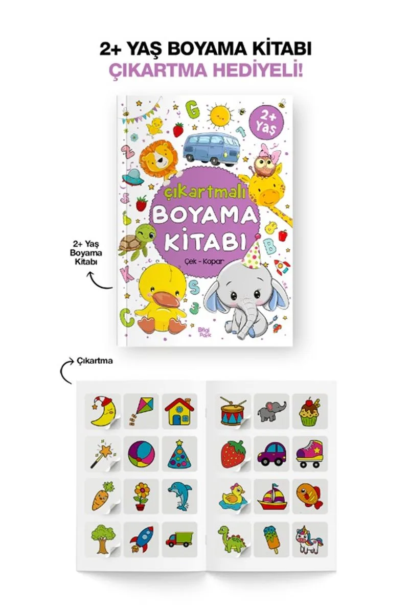 Çıkartmalı Boyama Kitabı (2 Yaş +)