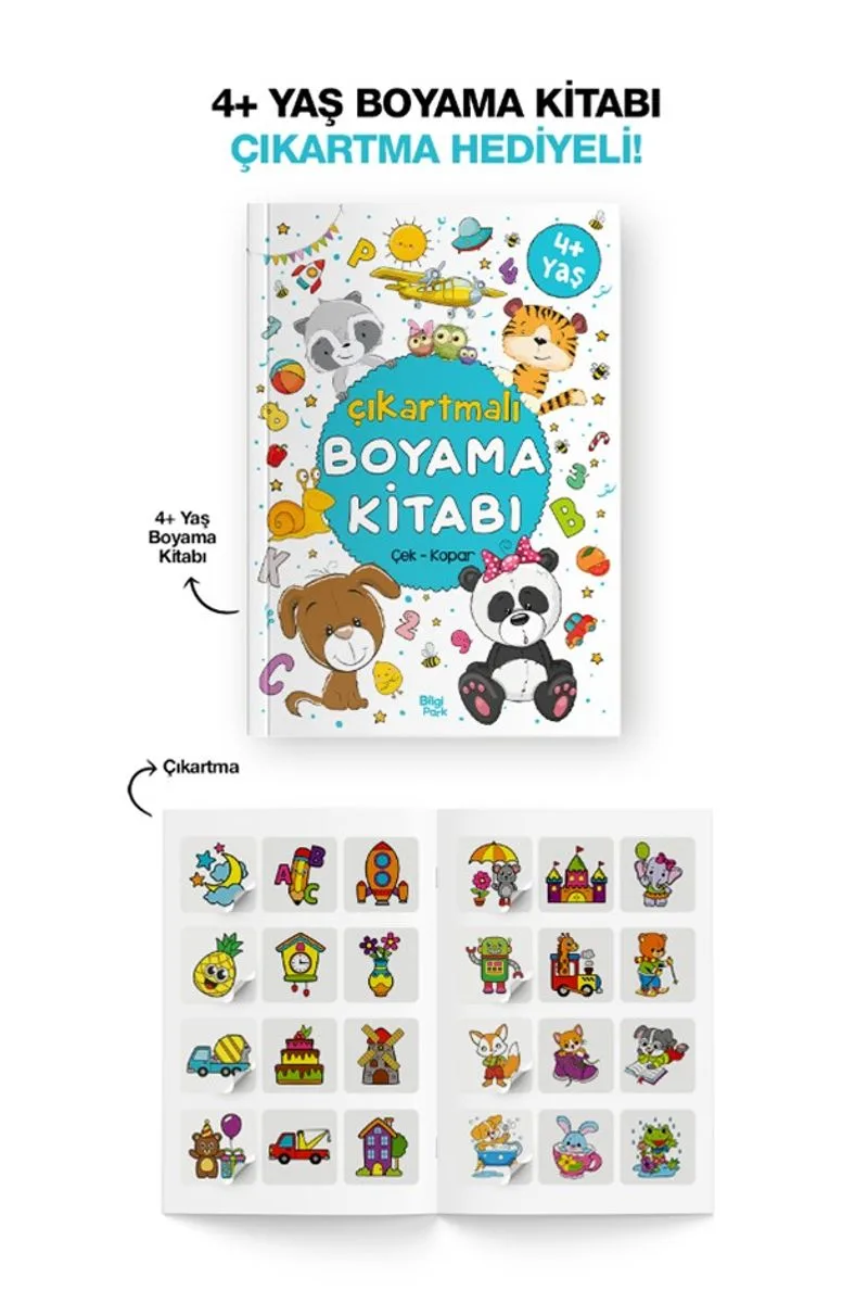Çıkartmalı Boyama Kitabı (4 Yaş +)