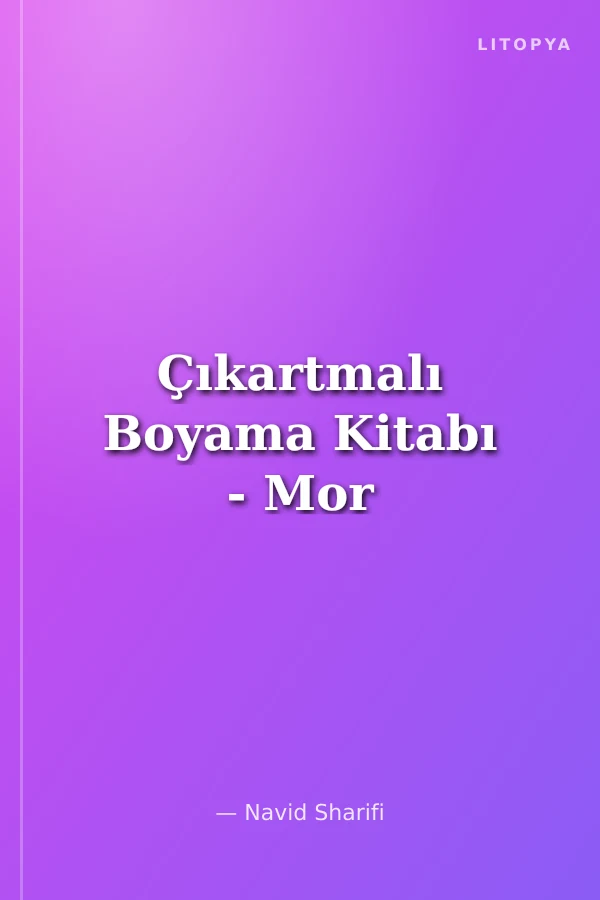 Çıkartmalı Boyama Kitabı - Mor