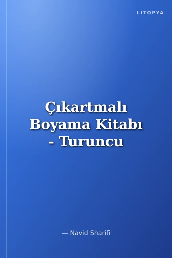 Çıkartmalı Boyama Kitabı - Turuncu