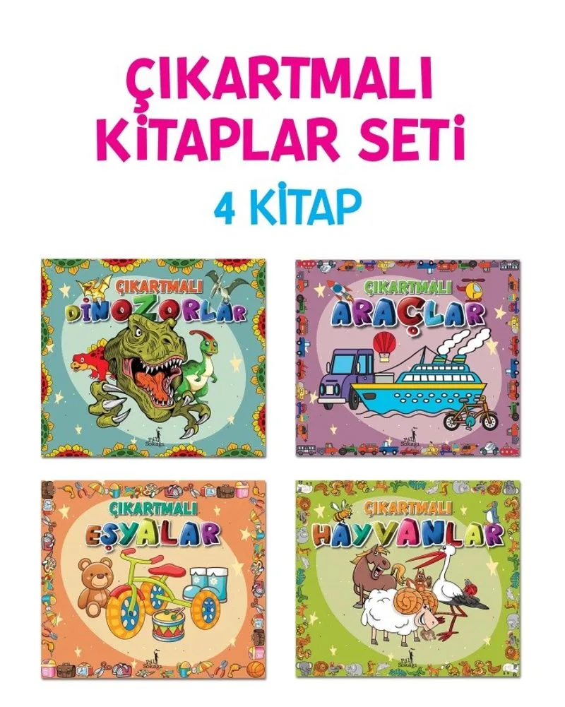 Çıkartmalı Kitaplar Seti (4 Kitap)