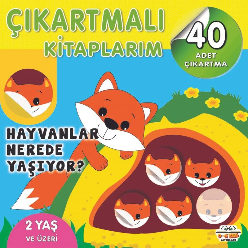 Çıkartmalı Kitaplarım / Hayvanlar Nerede Yaşıyor?
