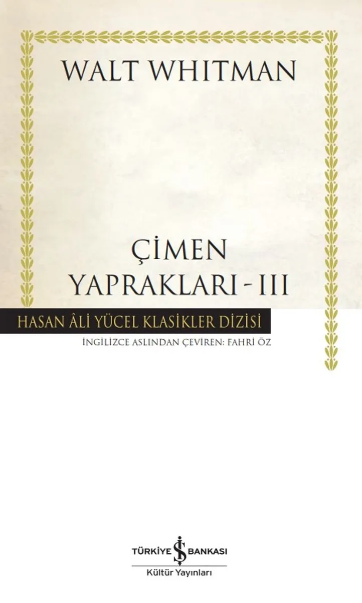 Çimen Yaprakları 3 (Ciltli)