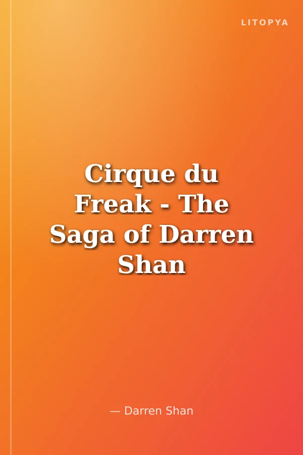 Cirque du Freak - The Saga of Darren Shan 1 [Manga edition]