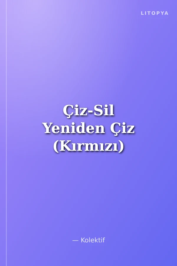 Çiz-Sil Yeniden Çiz (Kırmızı)
