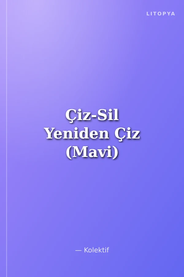Çiz-Sil Yeniden Çiz (Mavi)
