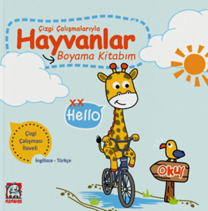 Çizgi Çalışmalarıyla Hayvanlar Boyama Kitabım