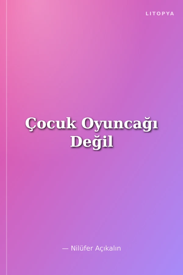 Çocuk Oyuncağı Değil