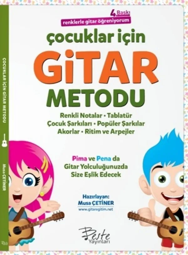 Çocuklar İçin Gitar Metodu Renklerle Gitar Öğreniyorum