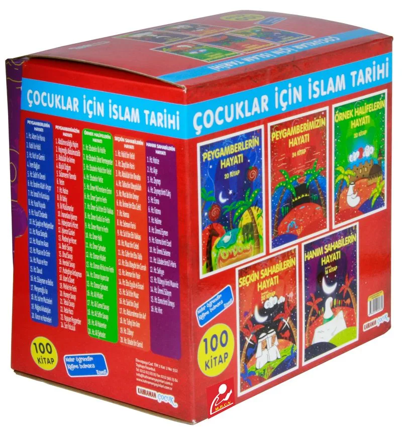 Çocuklar İçin İslam Tarihi (100 Kitap, Renkli, Resimli)