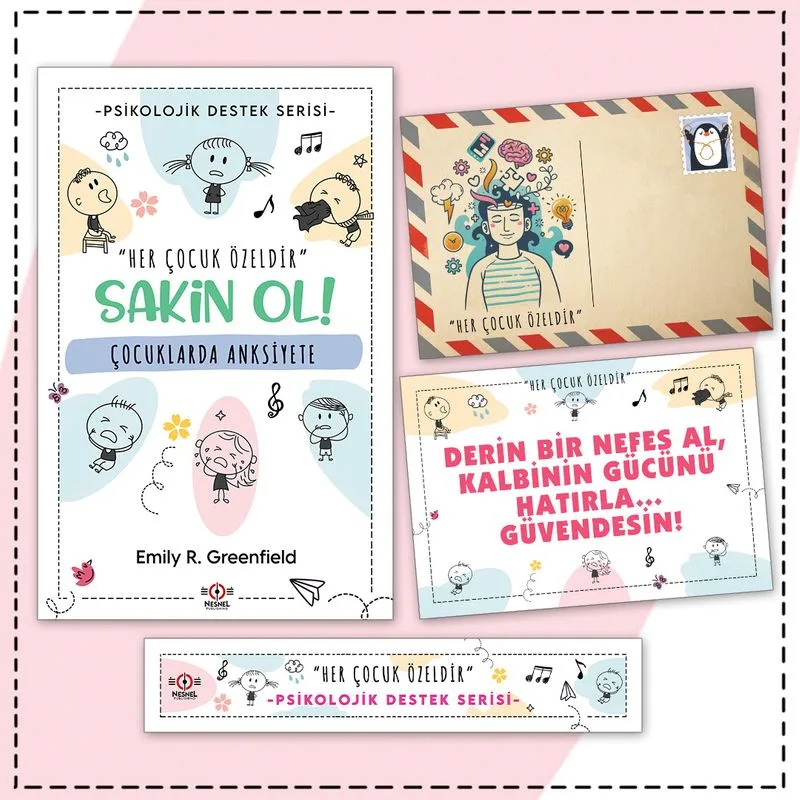 Çocuklarda Anksiyete - Kartpostal ve Ayraç