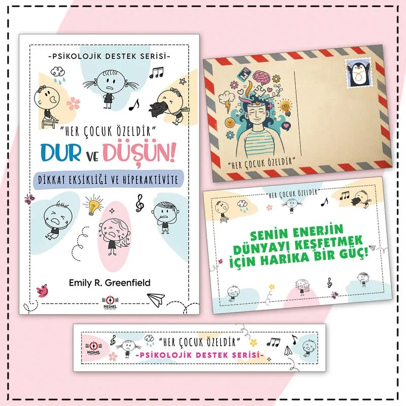 Çocuklarda Dikkat Eksikliği ve Hiperaktivite - Kartpostal ve Ayraç