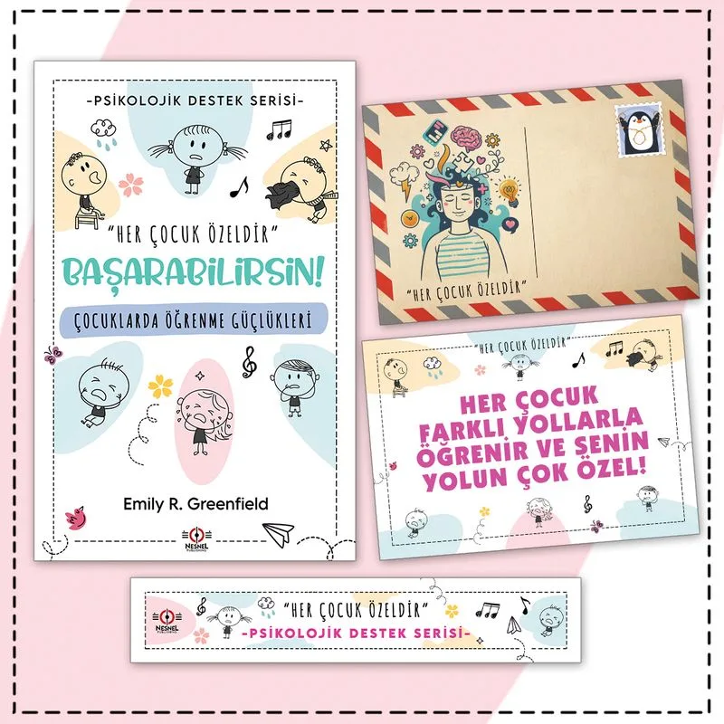 Çocuklarda Öğrenme Güçlükleri - Kartpostal ve Ayraç
