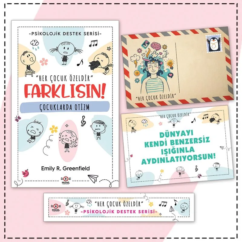 Çocuklarda Otizm - Kartpostal ve Ayraç