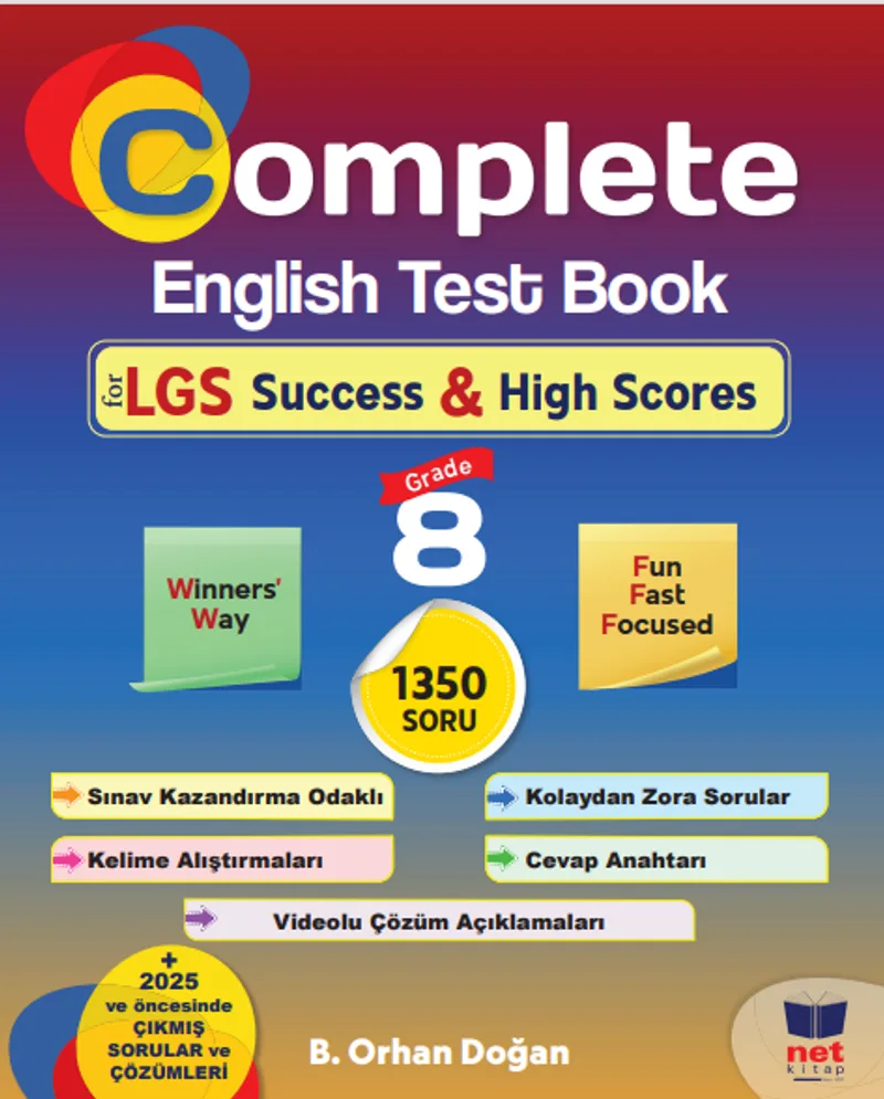 Complete English Test Book for LGS Success High Scores