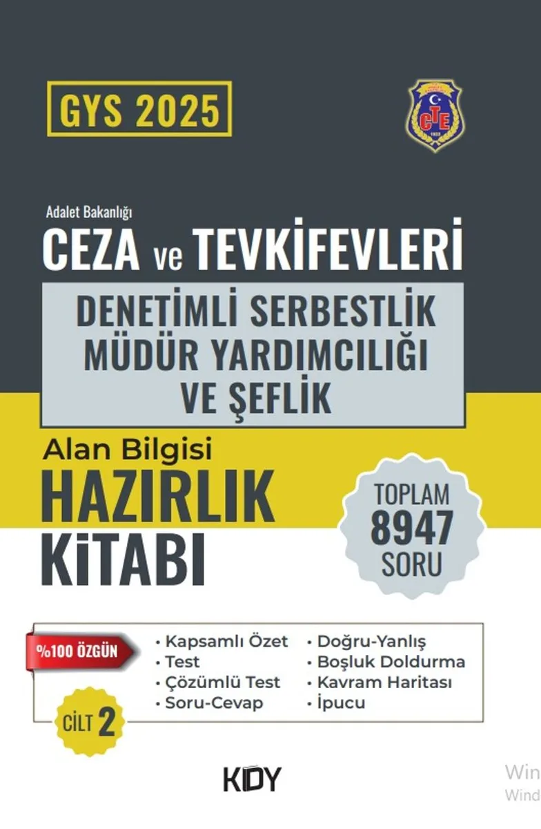 CTE Ünvan Değişikliği Sınavı Denetimli Serbestlik 2. Cilt