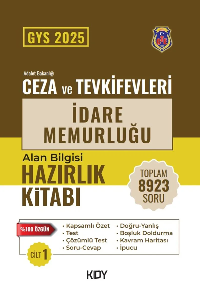 CTE Ünvan Değişikliği Sınavı İdare Memurluğu 1. Cilt