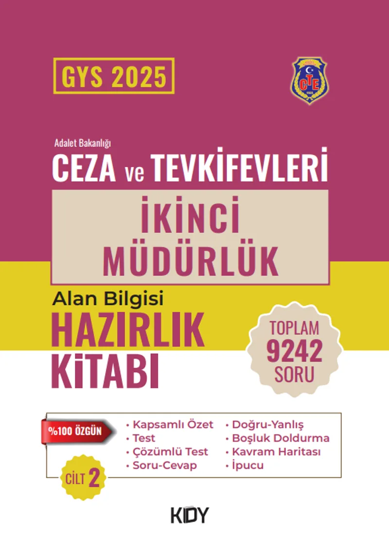CTE Ünvan Değişikliği Sınavı İkinci Müdürlük 2. Cilt