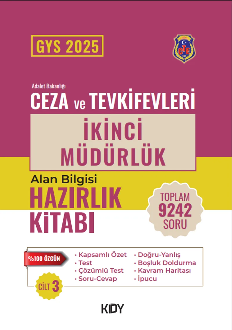 CTE Ünvan Değişikliği Sınavı İkinci Müdürlük 3. Cilt